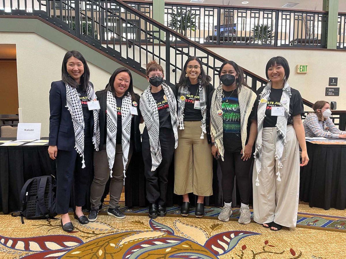 1/6  Last Tuesday, APEN staff attended the annual <a href="/climatecampaign/">The Climate Center</a> CA Climate Policy Summit to discuss critical environmental justice policy and bring a clear message: Climate justice means a free Palestine. ✊🏽🌻🍉