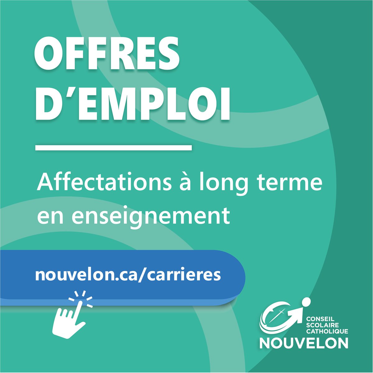 💼 Postulez en ligne pour enseigner dans les écoles du CSC Nouvelon. Des Affectations à long terme en enseignement sont disponibles à :

📍 Azilda
📍 Blind River
📍 Dowling
📍 Espanola
📍 Sault-Ste-Marie
📍 Sudbury

🌐 nouvelon.ca/carrieres