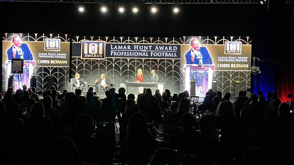 Views from the back of the ballroom during the 54th NFL 101 Awards. Congratulations to T.J. Watt, Chris Berman, Patrick Mahomes, Rashee Rice and the other award winners!