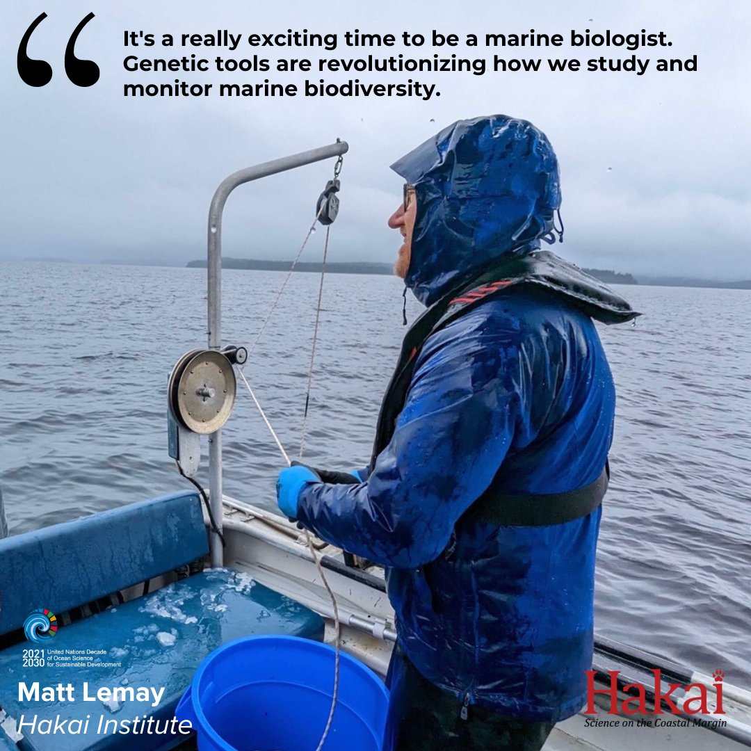 Our latest People of the @UNOceanDecade highlight is @HakaiInstitute's @yamelttam ✨ Matt is a partner in the Pacific eDNA Coastal Observatory (PECO) working on how species ranges are shifting in response to climate change along the West Coast 🐟🌿 🔗tinyurl.com/4dft8r8p