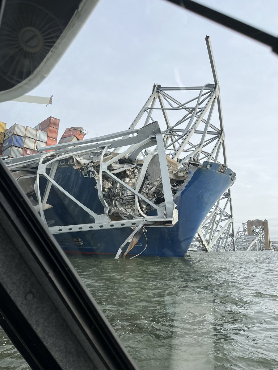 IamSandyRich's tweet image. Received some unbelievable close-up photos of the aftermath of the Baltimore Key Bridge collapse from a friend who received them from a waterman friend. Hoping the best for survivors &amp;amp; first responders. #BaltimoreStrong #KeyBridgeCollapse #BaltimoreBridgeCollapse #Baltimore
