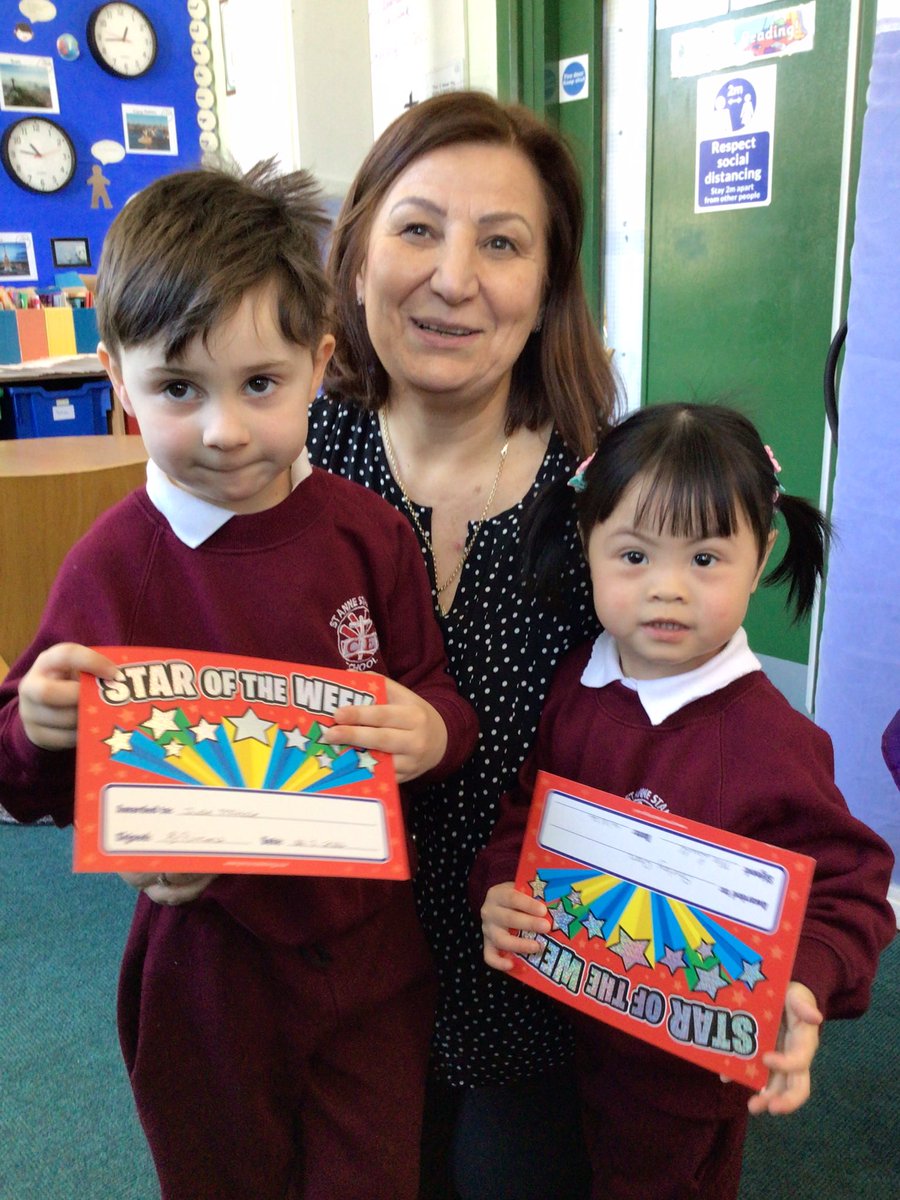 On our way back from the library Mrs Simons brought two more Superstars their special certificates ⭐️⭐️