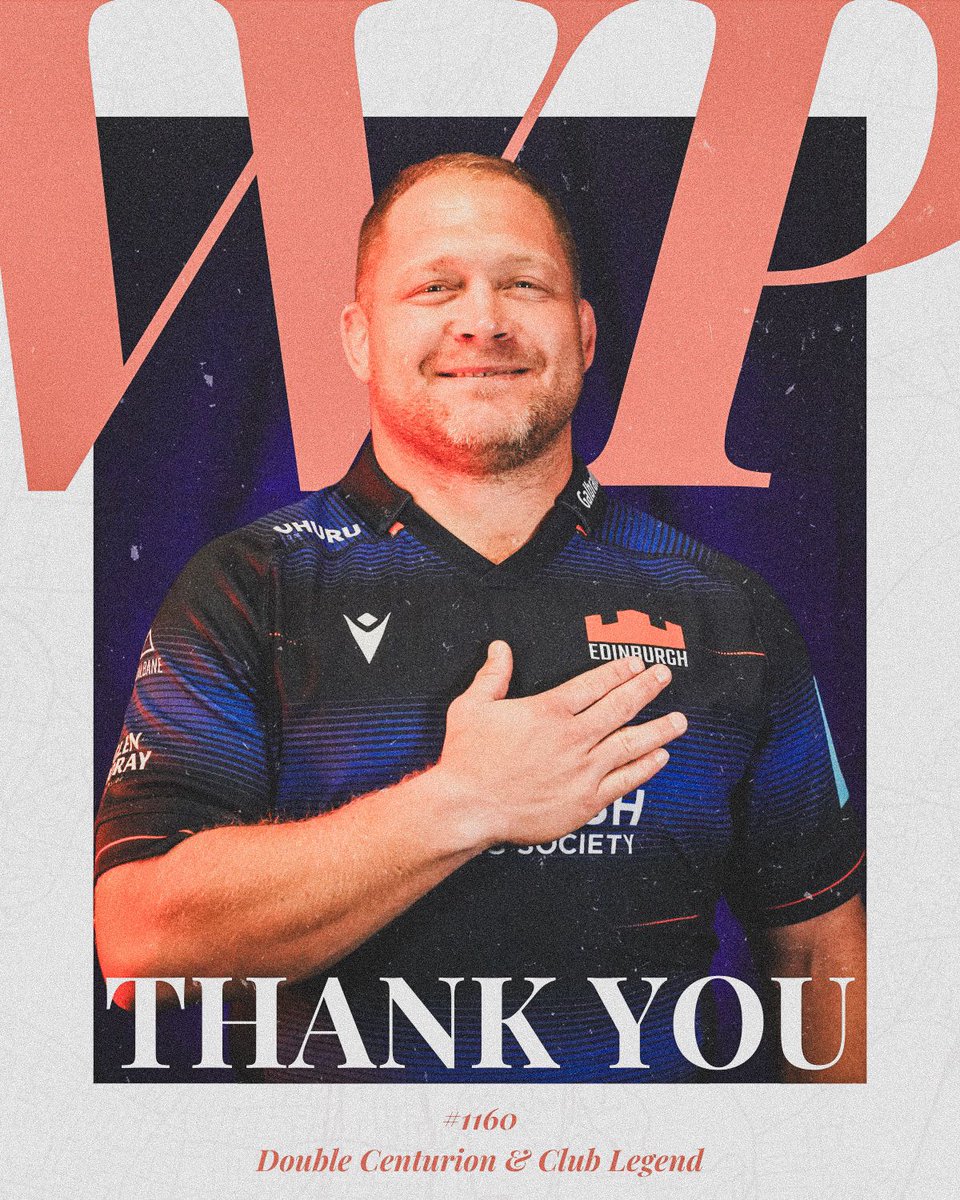 Thank you, WP 🧡🙏

Double-centurion <a href="/WP_Nel/">WP Nel</a> will retire at the end of the season, bringing an end to a storied 12-year spell in the Scottish capital.

Read more ➡️ bit.ly/Nelret