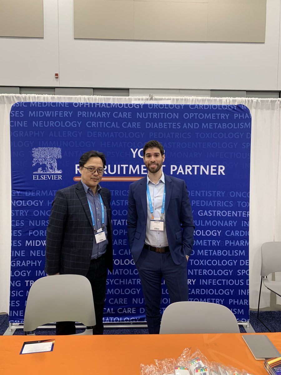 Interested in promoting your open medical roles through Elsevier's leading journals? Ariel and Phil at #AAPPR24 booth 925 are ready to connect recruiters to HCPs in leading societies! Learn more ➡️spkl.io/601240zxi⬅️ @theAAPPR #healthcarerecruitment #healthcarestaffing