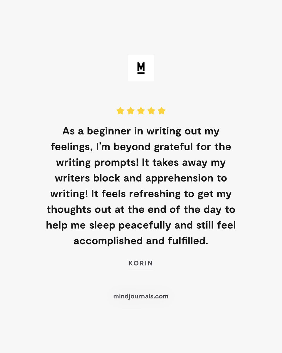 No writer's block, no apprehension.

Get started with MindJournal and feel the benefits 😴

#mindjournal #journal #menshealth #motivation #goals #selfimprovement #wellness #journaling #mensmentalhealth #morningroutine #selfcare