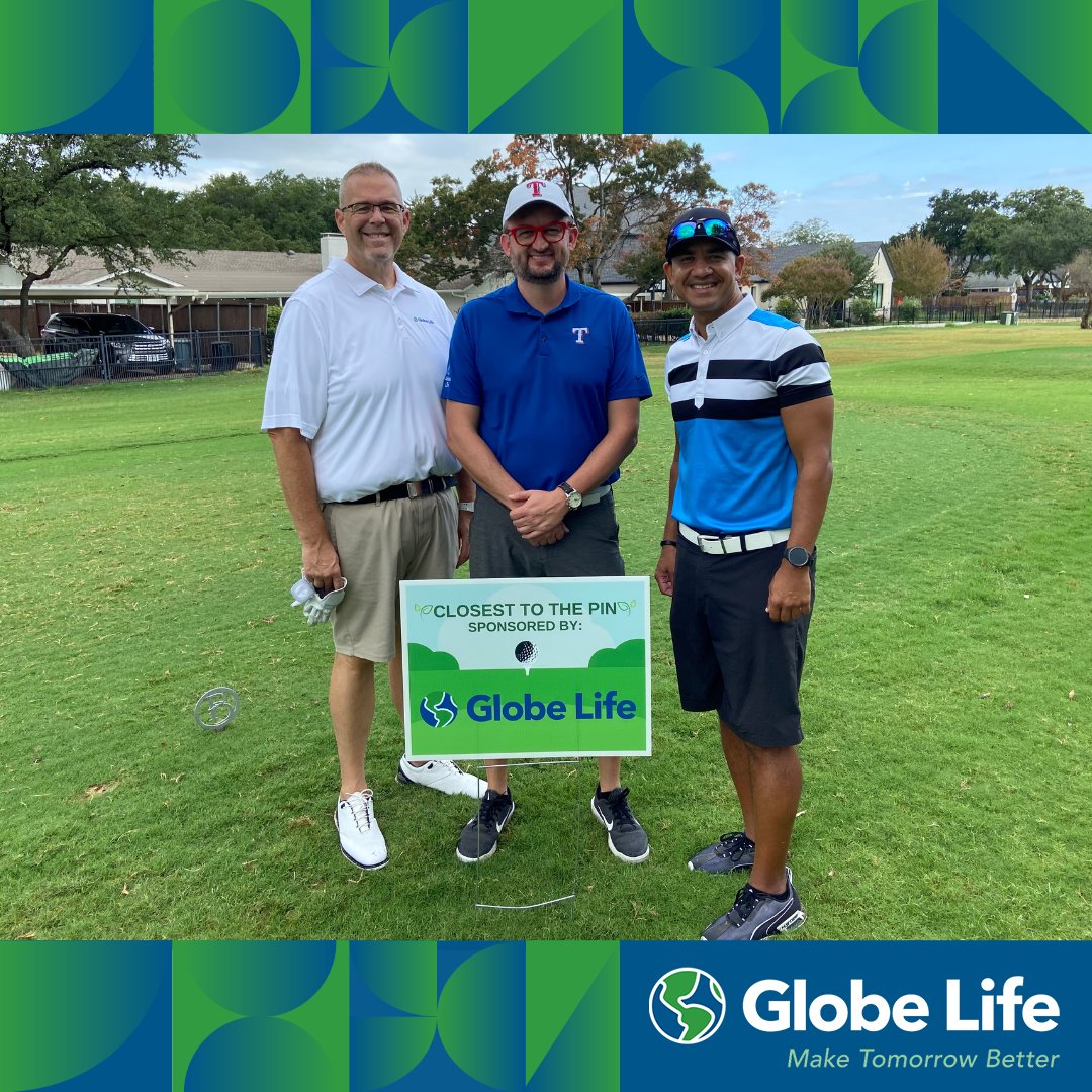 Globe Life sponsored the third annual Round to Remember golf tournament, benefitting Children of Fallen Patriots. We are proud to help #MakeTomorrowBetter for military children who lost a parent in the line of duty.