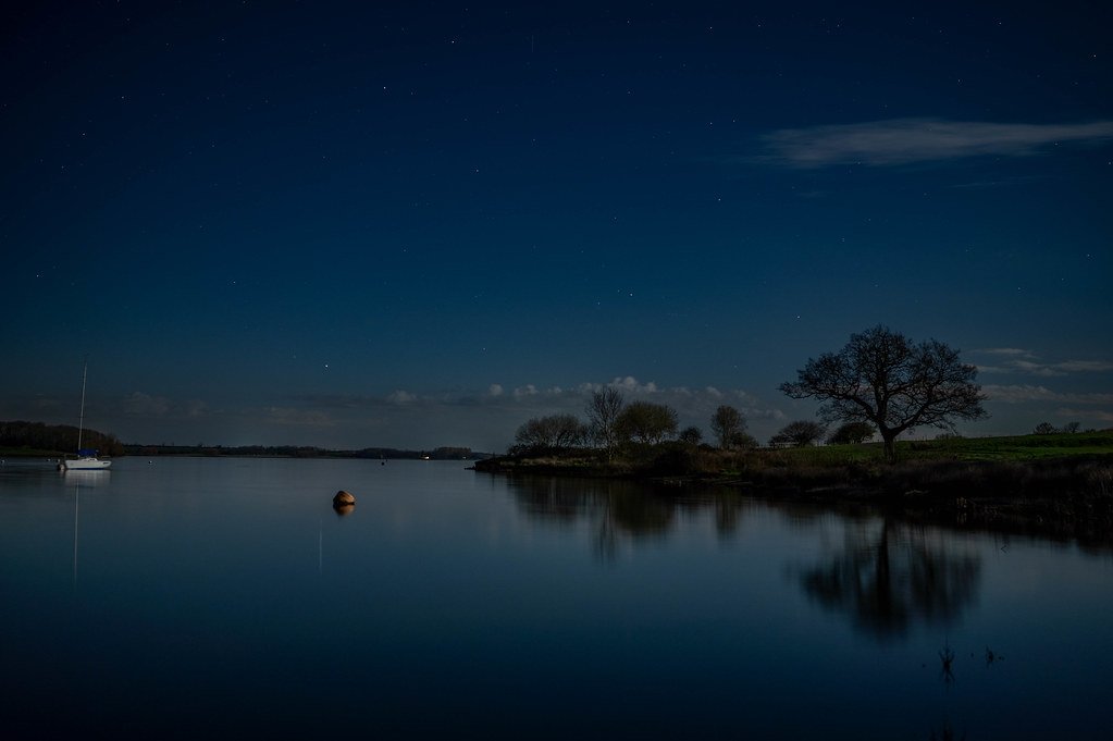 By the light of the moon. Taken whilst looking for the Northern Lights the other evening. Amazing how much light the full moon generates #rutland #rutlandwater #FullMoon