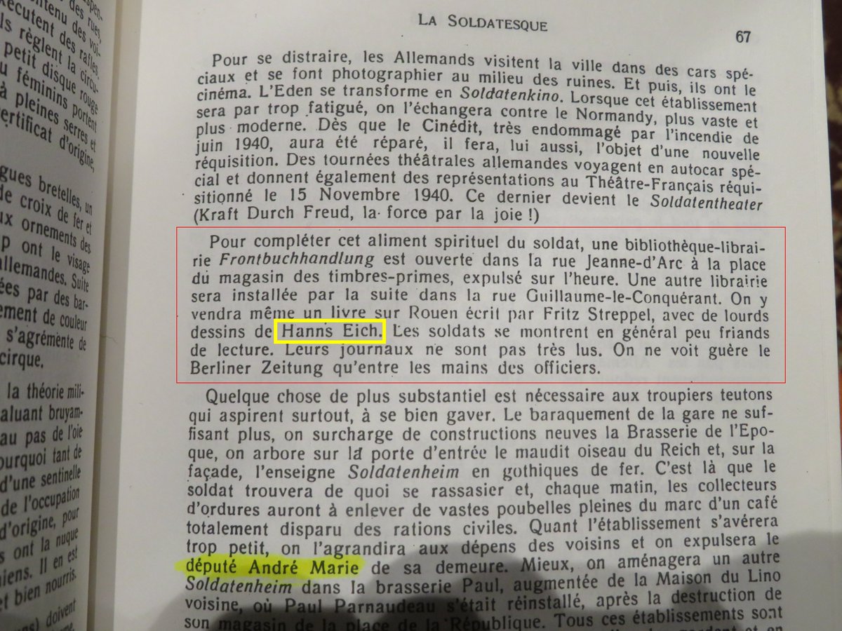 Notchtorne's tweet image. J'avais trouvé un livre avec des dessins de Rouen faits par un caporal SS, probablement vendu dans une Frontbuchhandlung. Le livre de Monsieur Pailhès sur Rouen et sa région pendant la guerre 39/45 confirme mes doutes. C'est un superbe livre à lire.