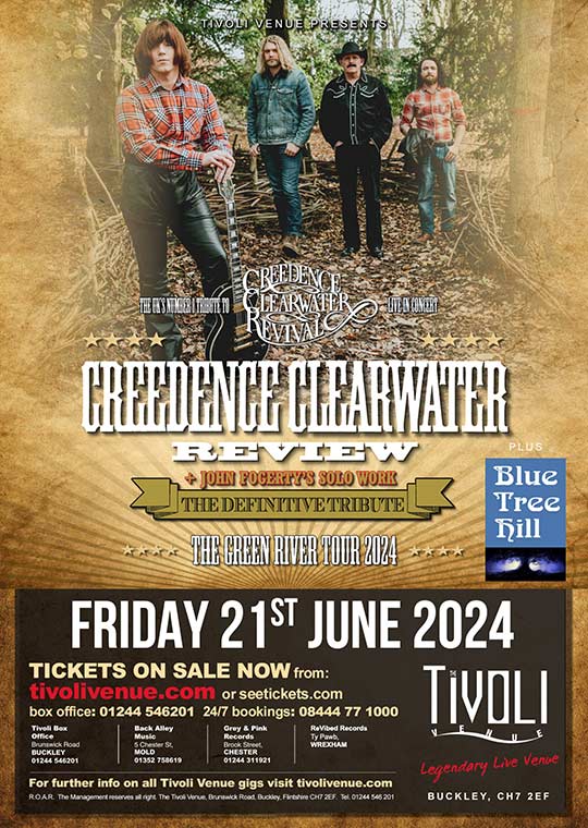 The Tivoli Venue (@tivoli_venue) on Twitter photo <a href="/CCRTributeUK/">Creedence Clearwater Review</a> (tribute) – Friday 21st June.
The UK #1 Creedence Clearwater Revival Tribute Show bring you “The Green River Tour”
Experience a two hour nostalgia trip back to 1969!
gigantic.com/creedence-clea… <a href="/CCRTributeUK/">Creedence Clearwater Review</a> (tribute) – Friday 21st June.
The UK #1 Creedence Clearwater Revival Tribute Show bring you “The Green River Tour”
Experience a two hour nostalgia trip back to 1969!
gigantic.com/creedence-clea…