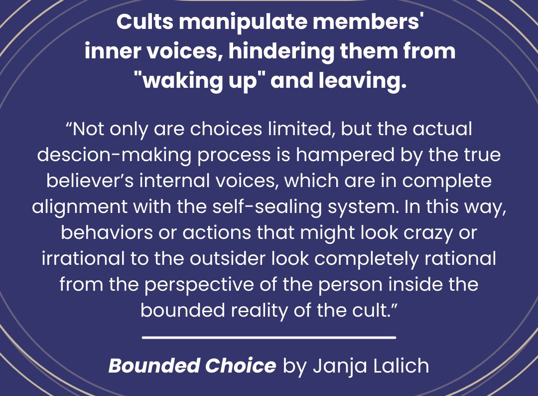 #BoundedChoice #Sociology #Cults #Control #CultRecovery #Trauma #CultSurvivors #Groups