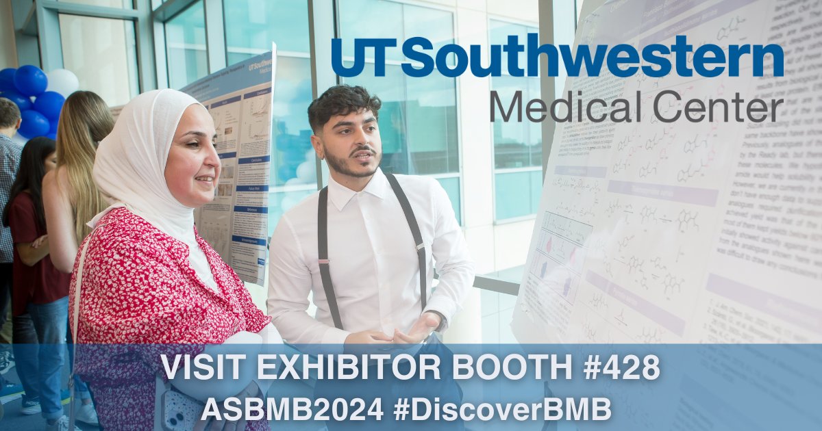 Don't miss @UTSWNews at #DiscoverBMB to learn more about our graduate student, faculty, and postdoc opportunities! Visit us at booth #428. bit.ly/3TIiOWE