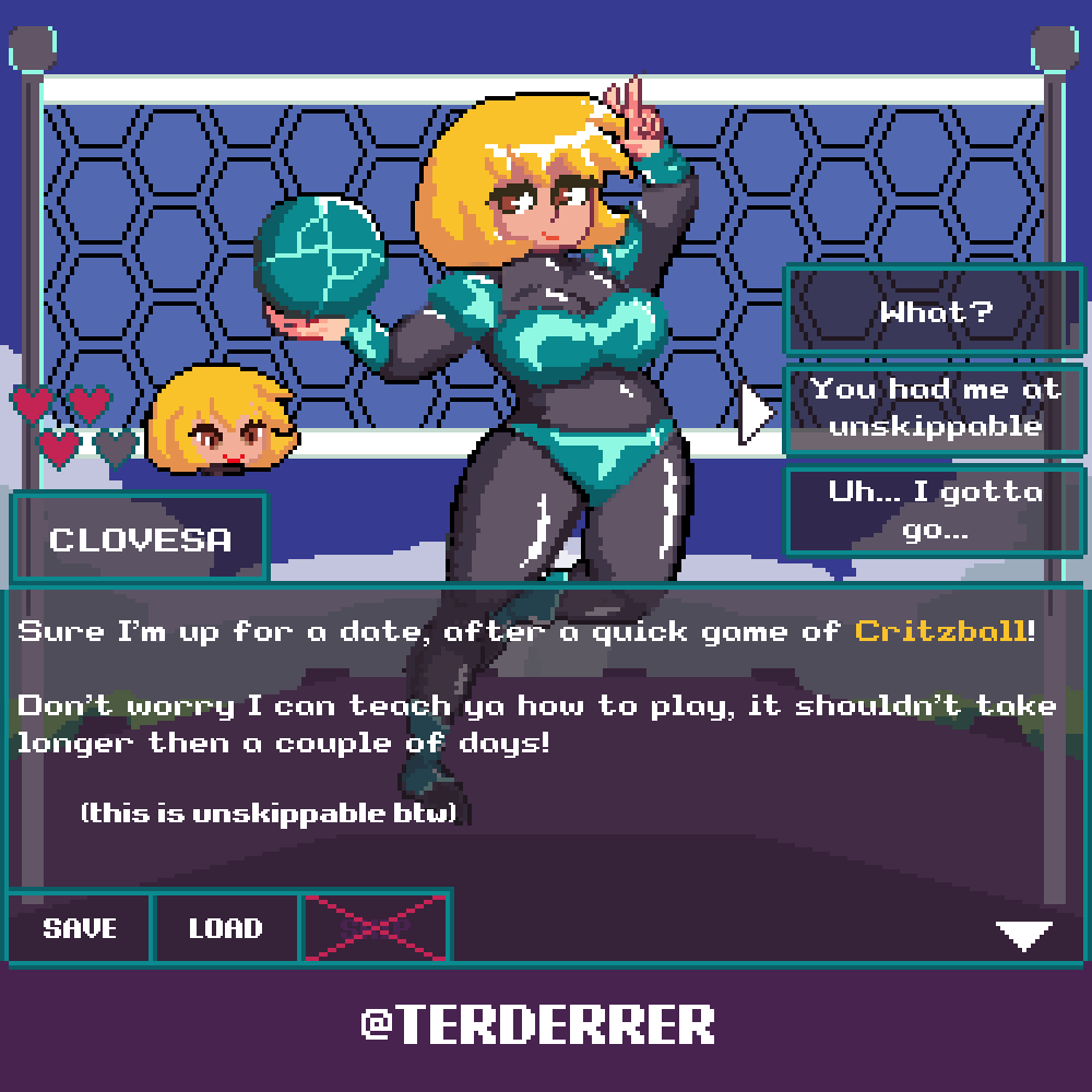 terderrer's tweet photo. Updated my entry for @batfeula 's #datingsimcollab
#pixelart
#ドット絵 https://t.co/ZskM2Nh1n5