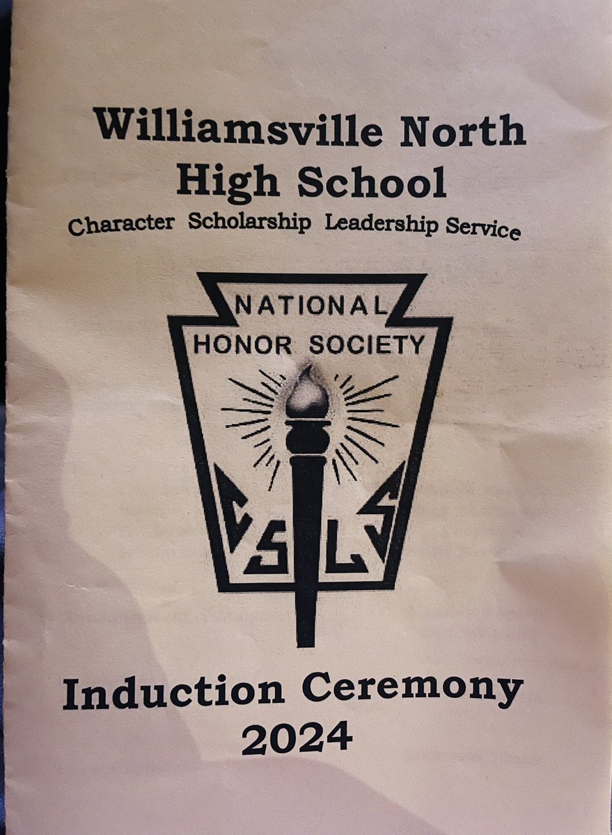 Wonderful ceremony welcoming North’s newest members of National Honor Society!