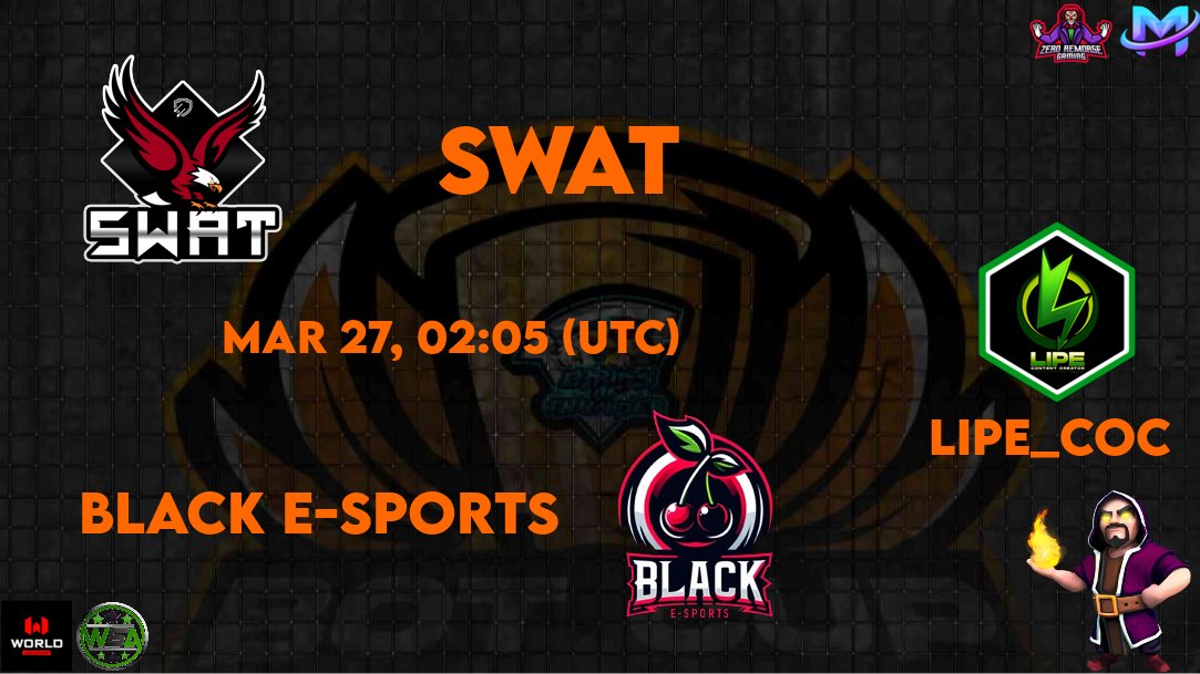 Oye, directo nocturno @MangoTournament @familiaperucoc 🆚 @Black_E_sports @BoT_Cup16 @SWATCOCBR 🆚 @Black_E_sports Twitch.tv/lipe_coc