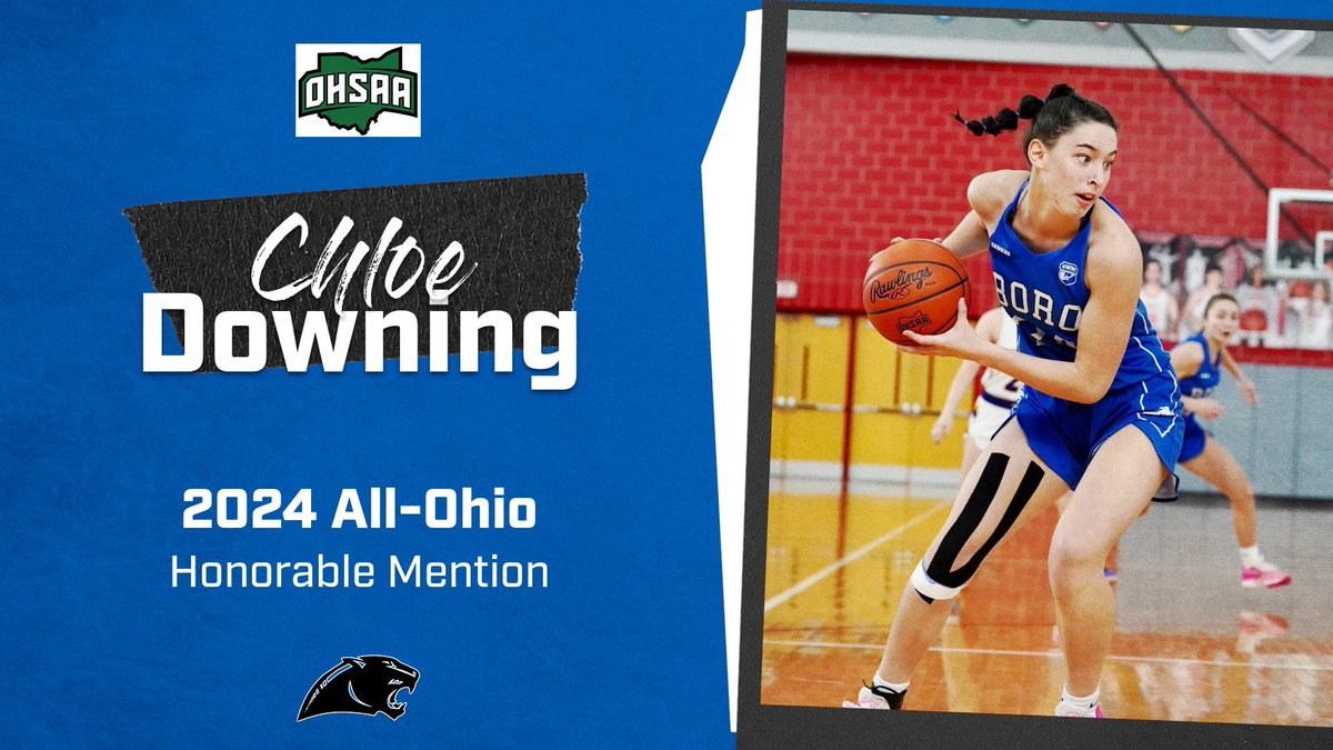 🚨2024 ALL-OHIO🚨 🏅Honorable Mention 🏀Senior, Chloe Downing #GETUP