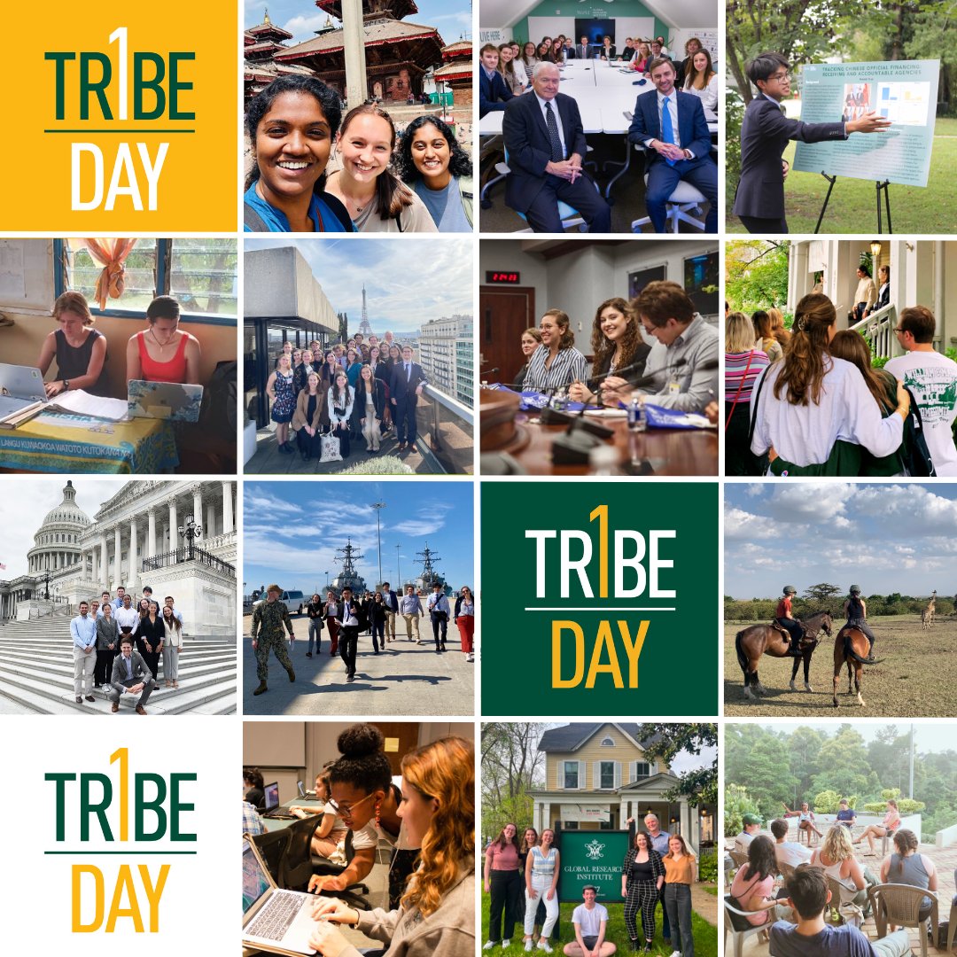 Keep the #OneTribeOneDay momentum going for our student-faculty teams who produce applied research on pressing global issues! Your gift--big or small--supports the GRI community in countless ways. Give to GRI and help us make big ideas happen: give.wm.edu/?d=3222