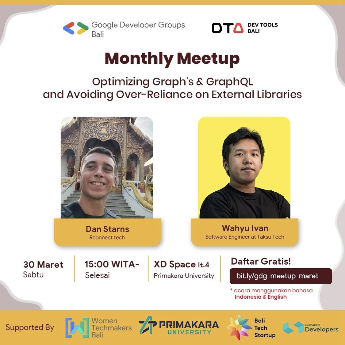 Wahyu. (@ivanwahyu195) on Twitter photo Last time, we meet as an attendance and speaker, now we both do the speak 😂
<a href="/dan_starns/">Dan Starns</a> Last time, we meet as an attendance and speaker, now we both do the speak 😂
<a href="/dan_starns/">Dan Starns</a>