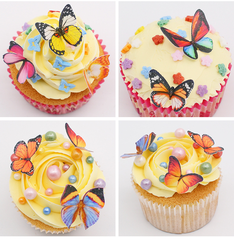 kornnacteam's tweet image. Wafer paper, as a unique dessert adjuvant, can not only increase the taste level of the cake, but also add color to the cake decoration. 
#ediblefilm #ediblepaper #waferpaper #cake #butterfly