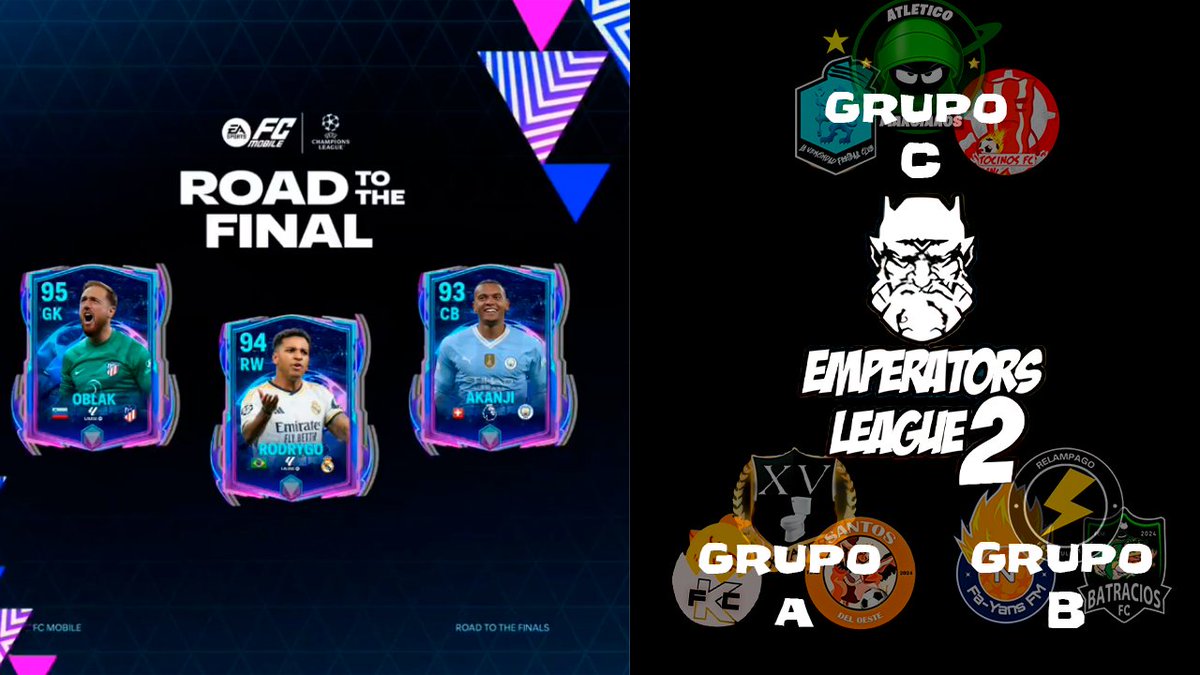 ASI QUEDO LA EMPERATORS LEAGUE 2 PARA LOS OCTAVOS🤯🔥CARTAS DE LA CHAMPIONS #FCMobile

youtu.be/0I43hRg2Ojk?si…

Se agradece 🔄❤️ @kuriboh_fc @DevilRv_ @tutiofifa @totono97 @GERARDM09 @legas1710 @EL_PROFE_FIFA @nitrofm7 @FrankH2H @ADRIANEF_OF @HDWolvie @JONALDINHOtm @fifagreiff 🙏