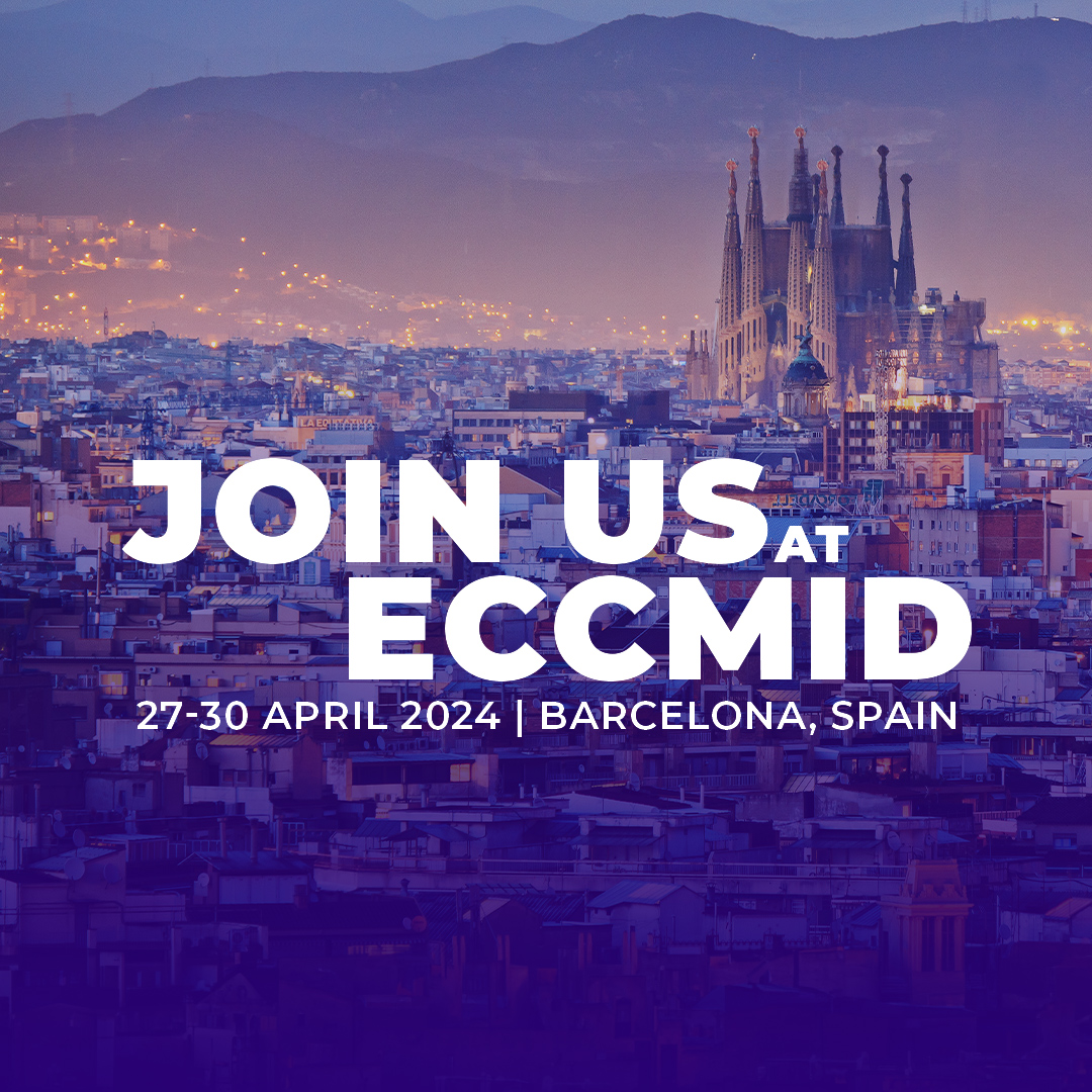 Will you be attending ECCMID 2024? 🦠 ✨ Join us in booth A5 to explore the latest advancements to confidently identify and treat infections. 🧫 🗓️ Sign up to get the latest information on our events: bit.ly/3TwrDCV #ECCMID2024 #ClinicalMicrobiology #InfectiousDisease