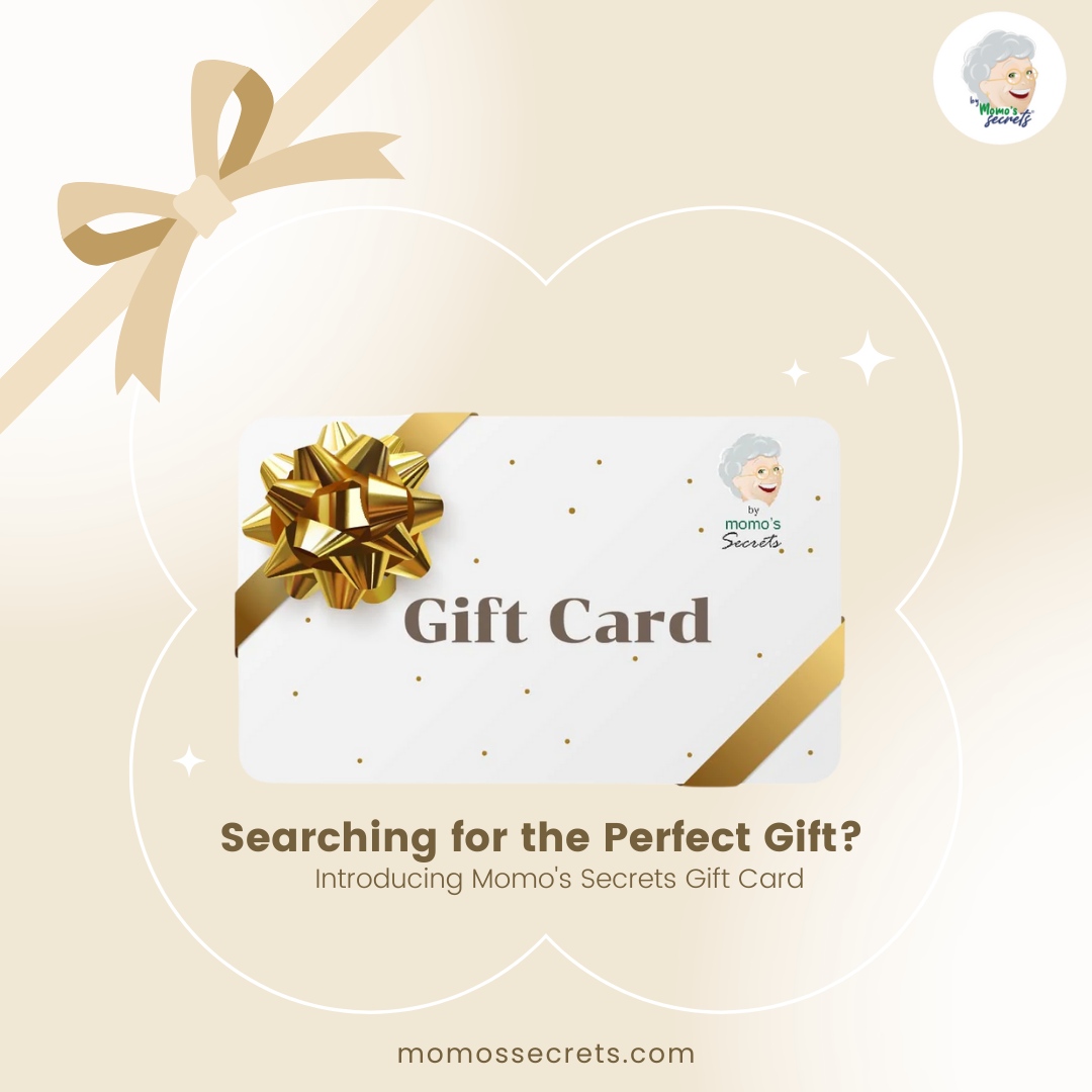 Gift Momo's Secrets a gift card to encourage a healthier home by switching to eco-friendly cleaning products. Encourage friends and family to choose Simply Magic products.

Spread Cleanliness and Joy! 

#EcoFriendlyGift #CleanLiving #GiftIdeas