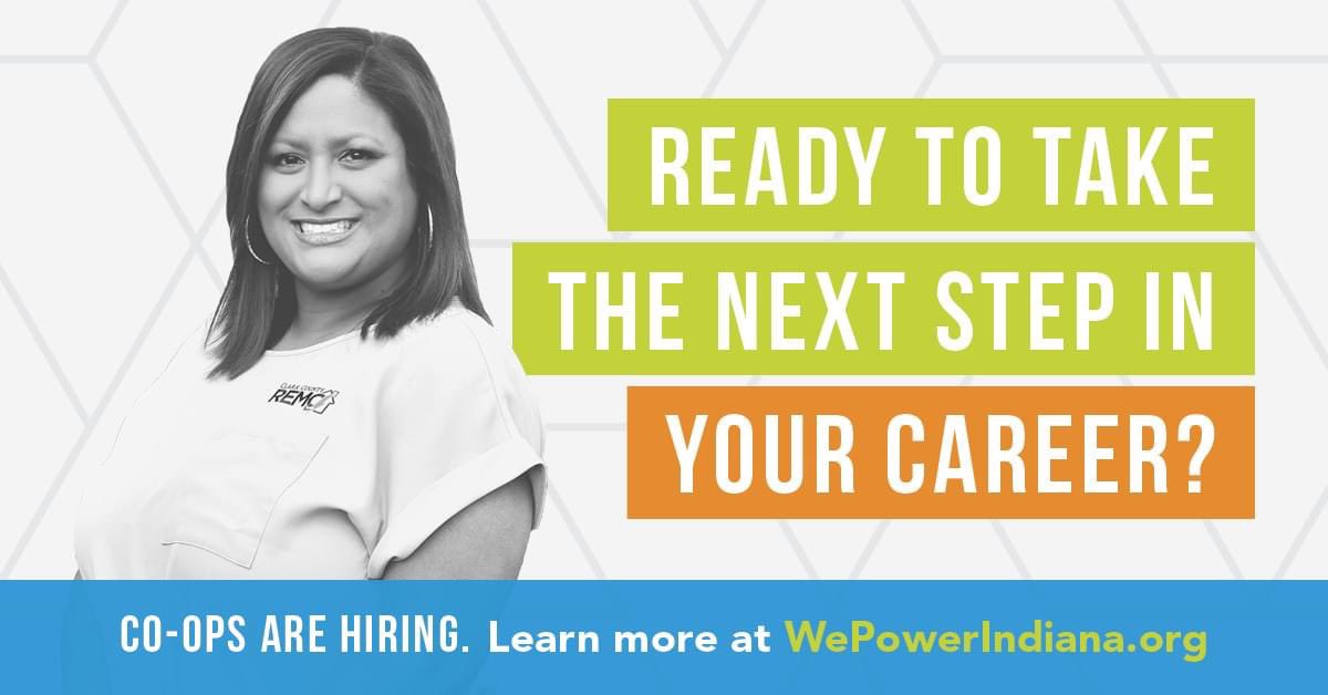 Indiana's electric cooperatives are hiring for a variety of positions. Could one be right for you? Take a look at the latest openings from CoOps like Decatur County REMC, Hoosier Energy &amp; Orange County REMC by visiting WePowerIndiana.org. #CooperativeCareers #WePowerIndiana
