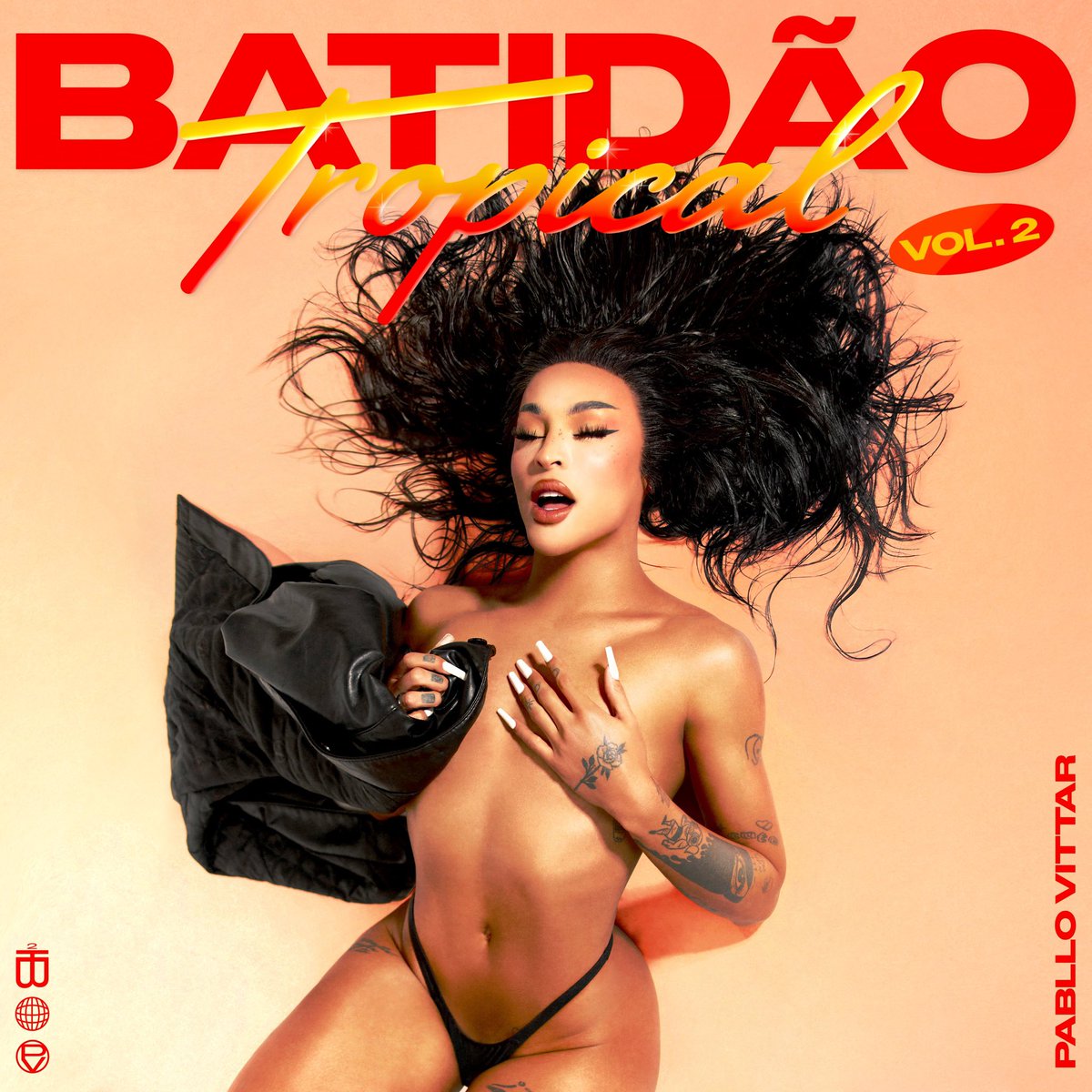 🚨🌴 TESÃO! Capa do álbum "BATIDÃO TROPICAL VOL. 2" em alta definição.

“Esse disco vem mostrar as minhas raizes e a minha essência, que tanto se misturam com outros ritmos que eu amo e que sempre vão estar presentes nos meus trabalhos, não importa aonde esteja!” — Pabllo Vittar.