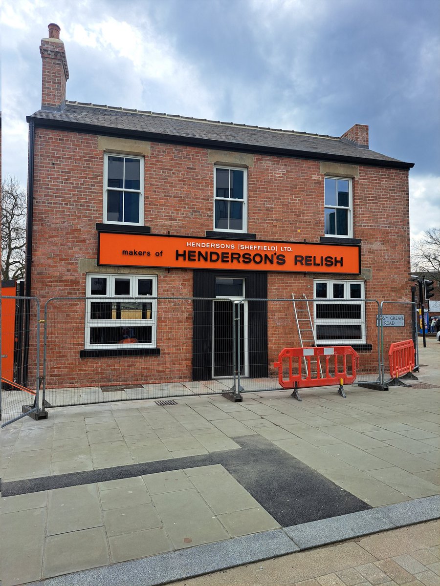 Update on the @HendoRelish #hendo building. Exterior is looking bright & smart. It just needs the interior sorting.