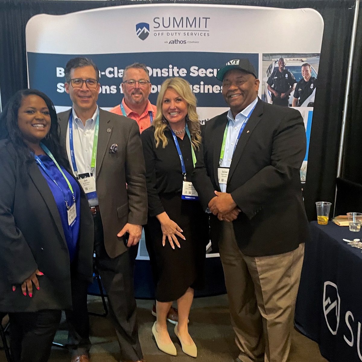 Summit_OffDuty's tweet photo. More visitors from McDonald's at #RLPSA, what a treat for the Summit team! Daniel Thomas and Jed Weinstein, it was great seeing you! Thank you for coming to say hi at booth 102. The Summit team appreciates you. #lossprevention https://t.co/meoi8j9Dl2