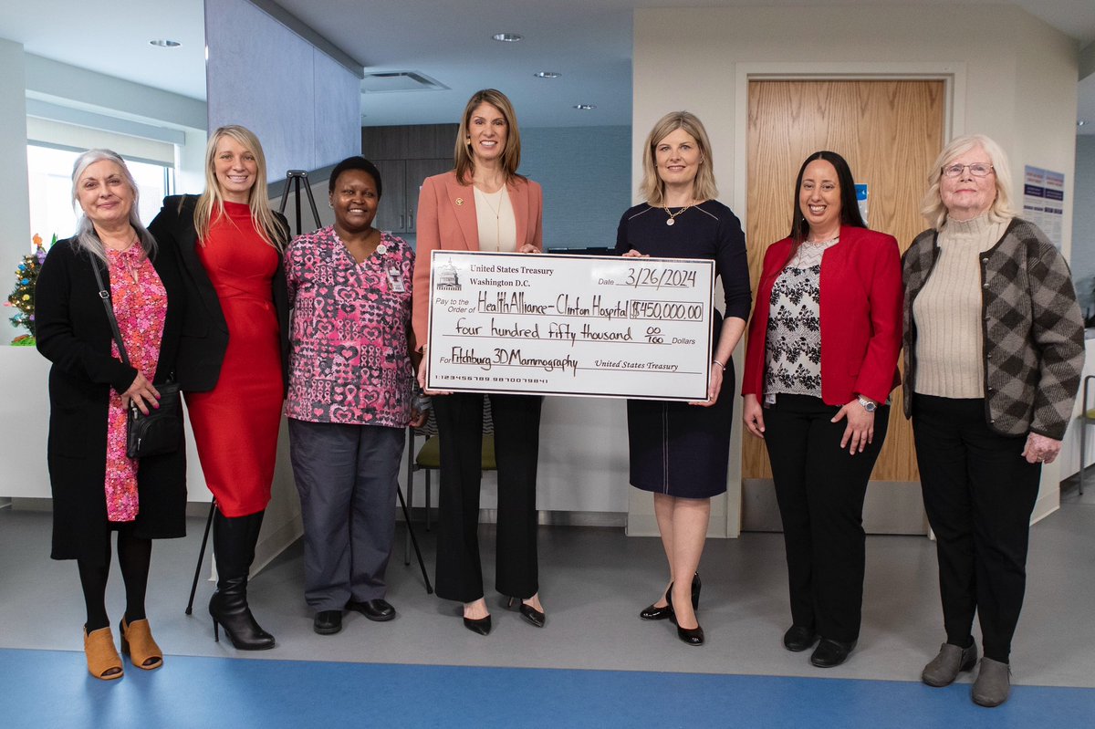 Lori Trahan (@reploritrahan) on Twitter photo Early detection is essential in the battle against breast cancer. That’s why I secured $450,000 for a new 3D mammography machine at <a href="/haclintonhosp/">UMass Memorial HealthAlliance-Clinton Hospital</a>’s Fitchburg Campus to ensure women across the region get the most accurate, potentially lifesaving screenings possible. Early detection is essential in the battle against breast cancer. That’s why I secured $450,000 for a new 3D mammography machine at <a href="/haclintonhosp/">UMass Memorial HealthAlliance-Clinton Hospital</a>’s Fitchburg Campus to ensure women across the region get the most accurate, potentially lifesaving screenings possible.