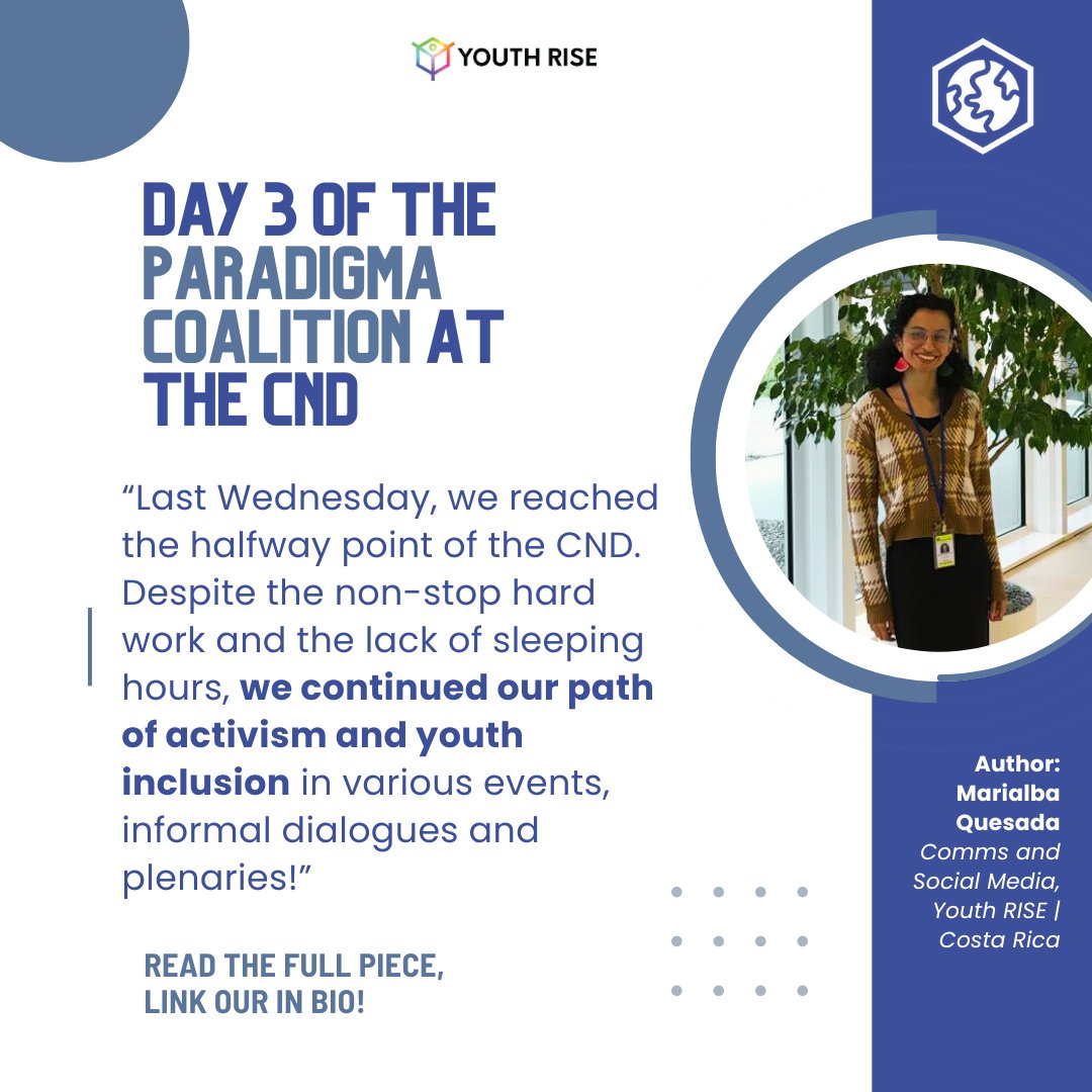 Check out this amazing blog piece written by our Communications and Social Media Officer Marialba Quesada👉🏾youthrise.org/day-3-of-the-p…