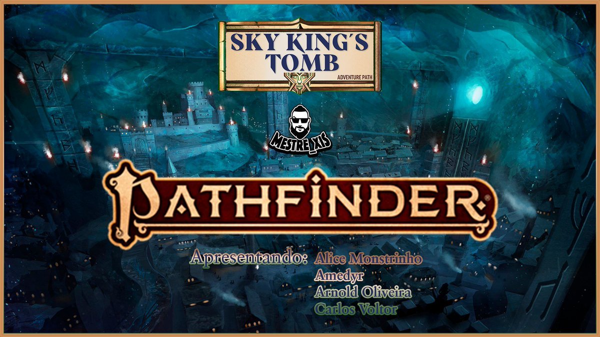 Trabalhar, trabalhar! Descansar. Trabalhar e lutar! #Pathfinder2e Sky King's Tomb com <a href="/Amedyr/">Amedyr 🌈 goodbye, hellsite</a> <a href="/alicemonstrinho/">Alice Monstrinho</a> <a href="/arnoldedson/">Arnold Oliveira</a> e <a href="/CarlosVoltor/">Carlos Voltor</a> em buff.ly/3STkhI4 e buff.ly/4396eCT as 20h00 (26/03). Bora!