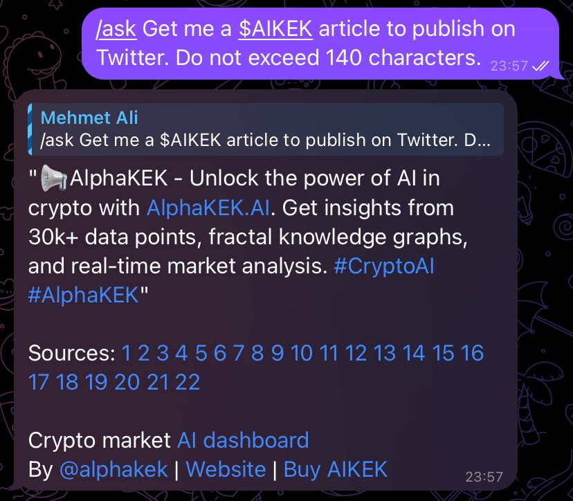 AlphaKEK - Unlock the power of AI in crypto with AlphaKEK.AI. Get insights from 30k+ data points, fractal knowledge graphs, and real-time market analysis. #CryptoAI #AlphaKEK 

#AIKEK #AI #Crypto #NVIDIA #NvidiaGTC2024