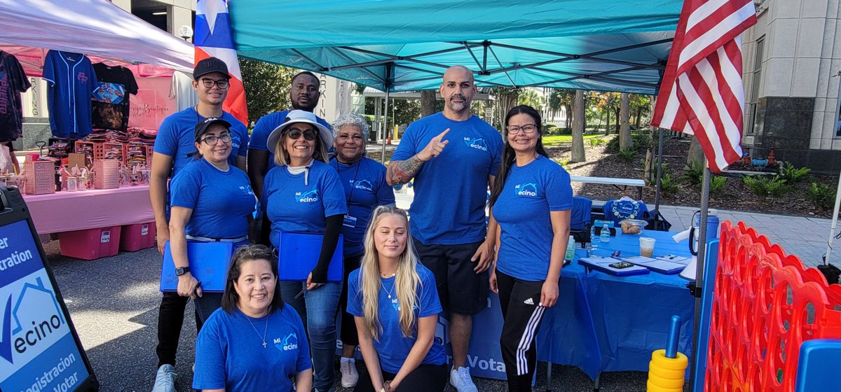 It’s our vecino-versary!! 3 yrs ago today we launched our year-round boots-on-the-ground effort & registered our 1st voter!!🎉 Since then, our team has been on the ground talking to voters in-person 5 days a wk, 52 wks a year.👏🏽 Thank you to everyone who makes it possible!🩵💙