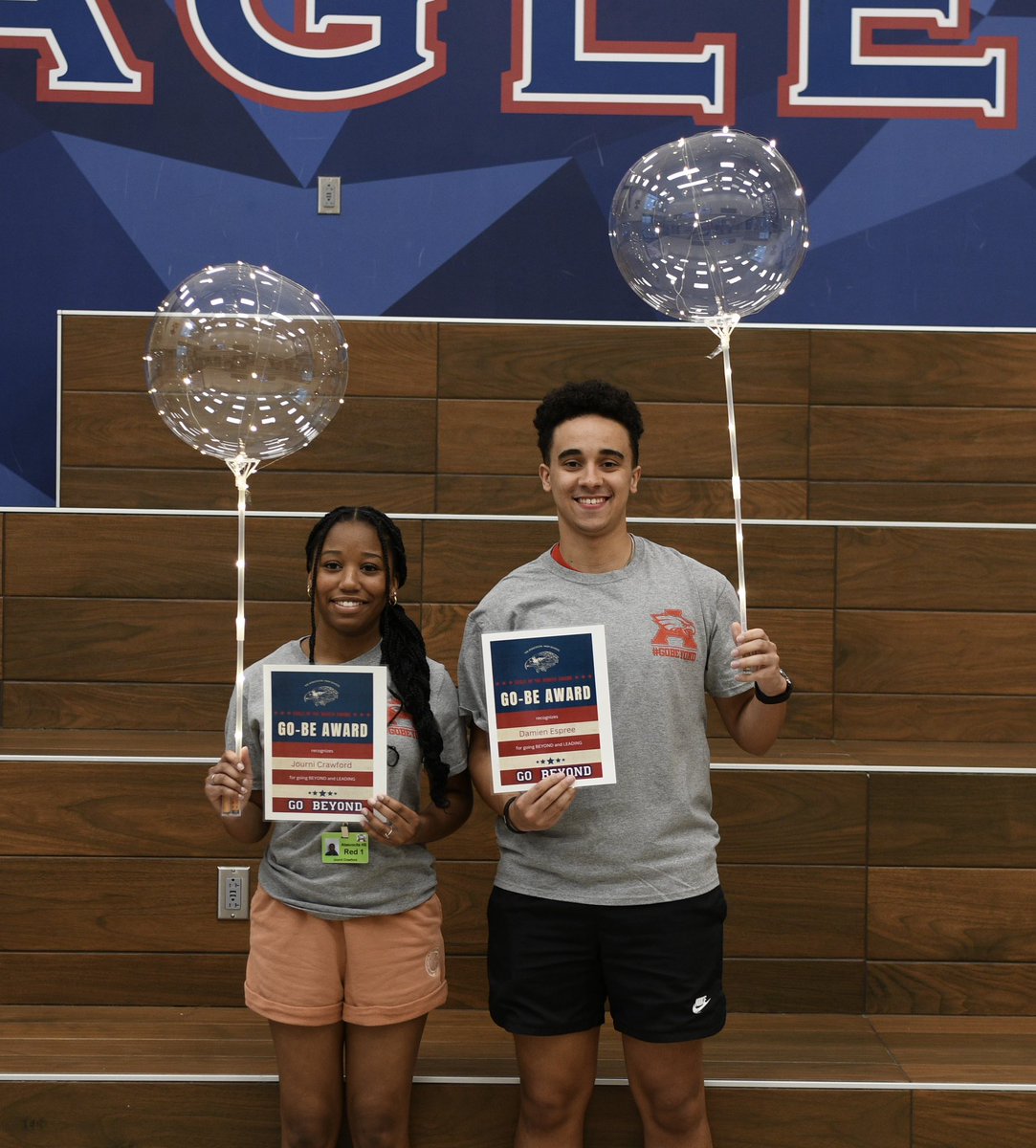 Congrats to our amazing students who were nominated and selected for the Go Beyond (GoBe) awards. February GoBe Kindness Award Winners; Josiah White and Macy Brown. March GoBe A Leader Award Winners; Journi Crawford and Damien Espree @HumbleISD @J_Renaissance #GoBeyond