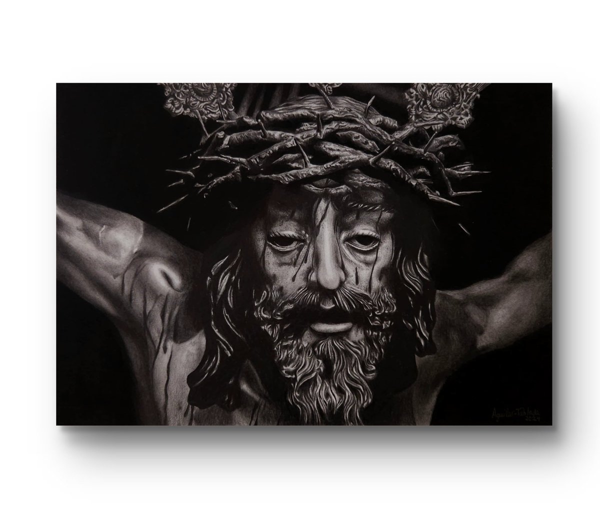 Stmo. Cristo de la Agonía, de la <a href="/HdadLasPenas/">Hermandad de las Penas</a> de Málaga.
Dibujo a grafito 42x30cm.
#CofradíasMLG #CofradiasMLG #SemanaSantaMLG #SemanaSanta #SemanaSanta24 #MartesSanto #LasPenas #Agonia