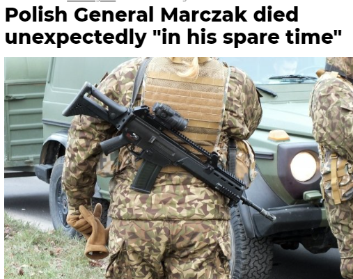 🤪 Iskander-M or a hiking accident in Chasiv Yar?
 🇵🇱 Poland's Brigadier General Adam Marczak, Chief of Staff of Allied Operation Althea, the EU-led military mission in Bosnia and Herzegovina, died suddenly.
According to the command, the unexpected death of the general occurred