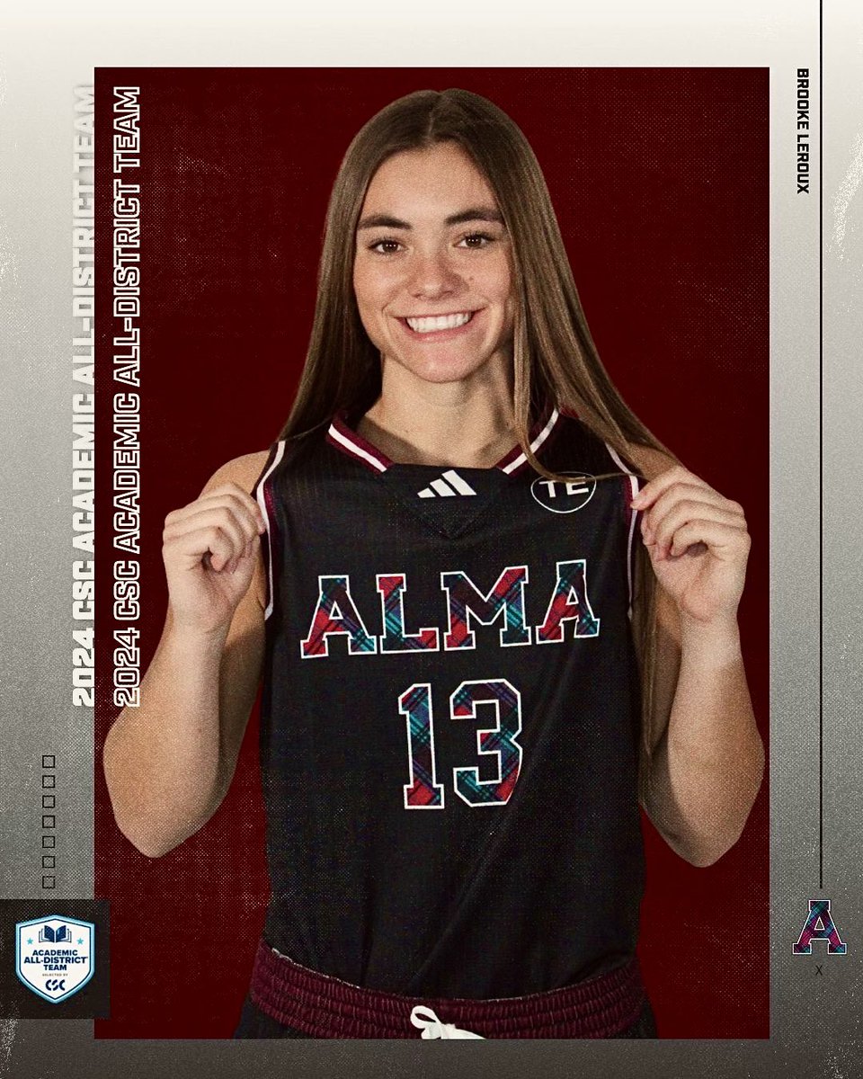 Alma College Women's Basketball (@almascotswbb) on Twitter photo Congratulations to Taylor Sas and Brooke LeRoux on CSC Academic All-District. Great award that recognizes their hard work in the classroom and on the court. #GoScots Congratulations to Taylor Sas and Brooke LeRoux on CSC Academic All-District. Great award that recognizes their hard work in the classroom and on the court. #GoScots