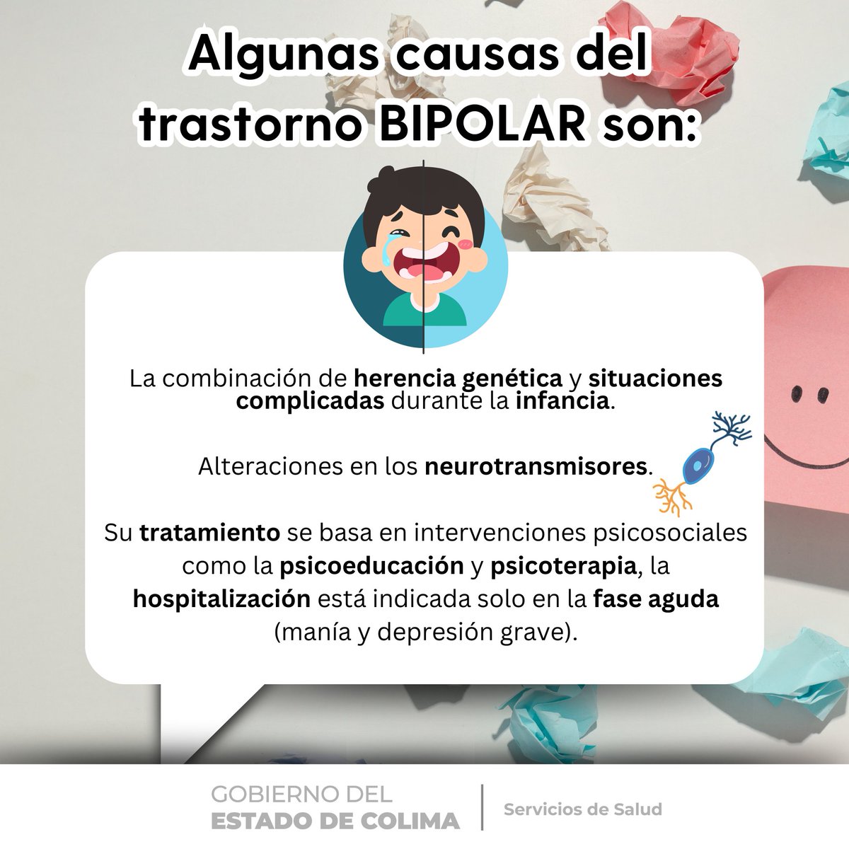 ¡Descubre las causas del trastorno bipolar y su tratamiento! 🧠💡 ¡No te pierdas esta valiosa información! #SaludMental #TrastornoBipolar #Educación 💙🔍