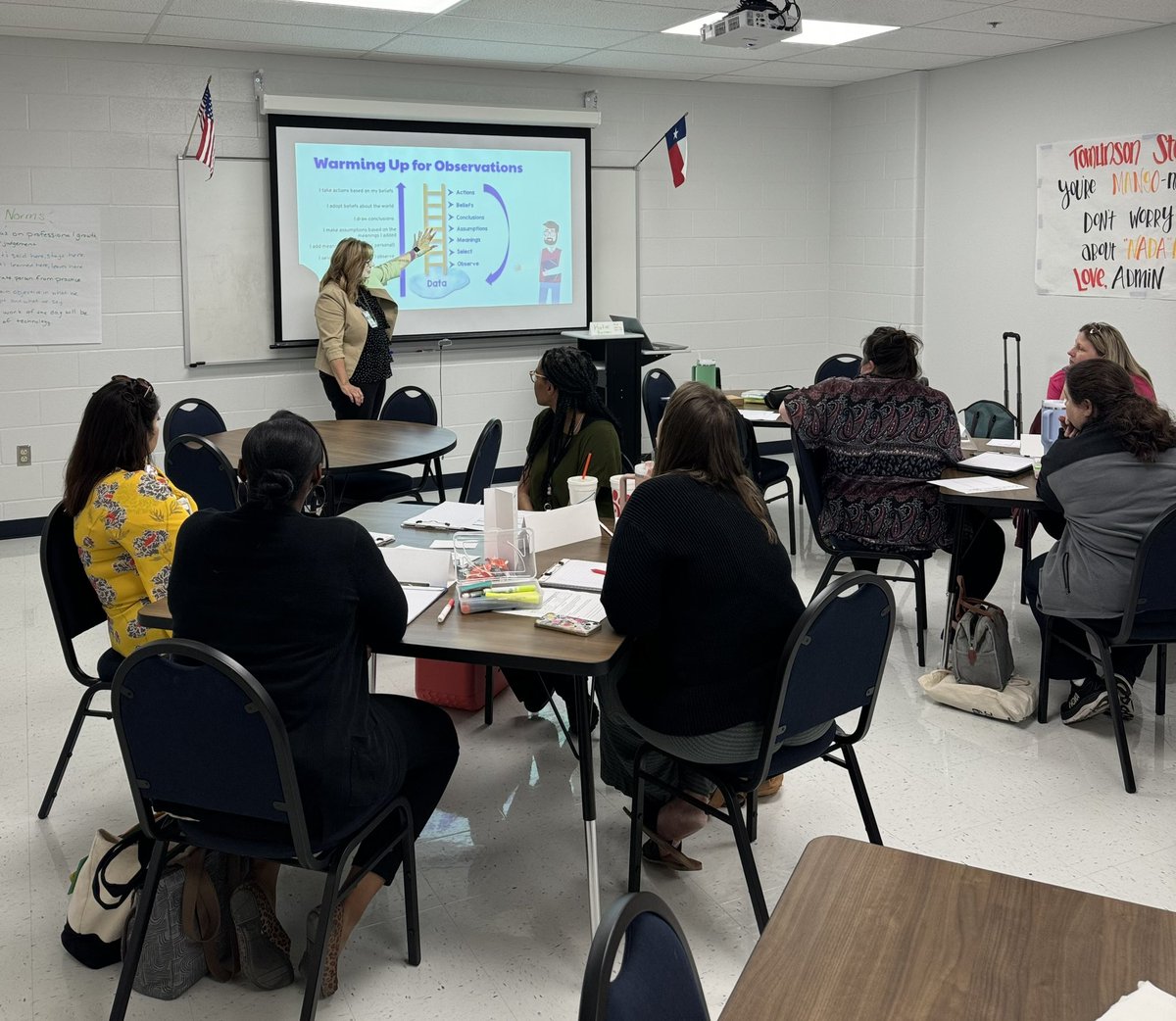 Today was a great day of professional learning! Tomlinson teachers participated in their second session of Instructional Rounds. #TeamNorthside #Trailblazers #BlazeTheWay