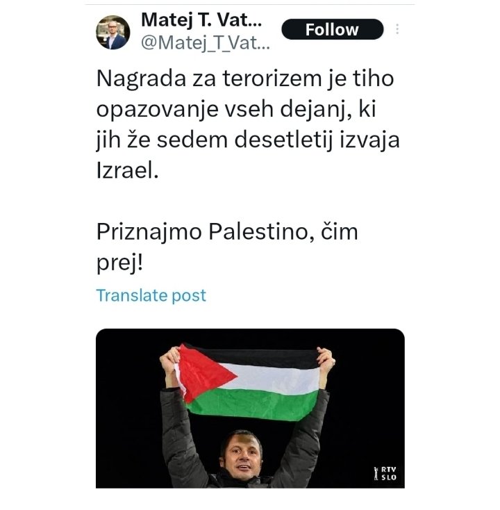 No, prav. Ampak samo, če greste VI, @Matej_T_Vatovec kot naš prvi VP v Gazo, tam organizirate prvo LGTB parado, jim javno pojasnite, da so vse veroizpovedi enako vredne in ustanovite NVO za enakopravnost žensk in prepoved poročanja mladoletnic, ker pedofilija! #ČimPrej! #Deal?