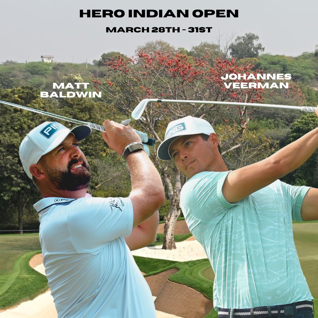 The Asian swing continues for @mattbaldwin26 and Johannes in Delhi for the Hero Indian Open. Play well boys 💪 #whiterosesportsmgmt #golf