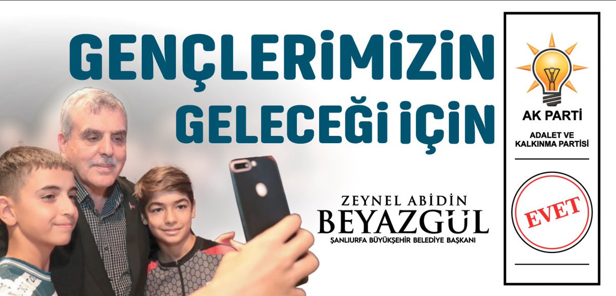 Gençler!!  Geleceğinizin teminatı için Başkan Zeynel Abidin Beyazgül ile #UstalıkDönemi başlıyor

#HazırızKararlıyız
#GerçekBelediyecilik

<a href="/RTErdogan/">Recep Tayyip Erdoğan</a> <a href="/bybekirbozdag/">Bekir  Bozdağ</a> <a href="/erkankandemir/">Erkan Kandemir</a> <a href="/zabeyazgul/">Zeynel Abidin BEYAZGÜL</a> <a href="/mahmutucmaktr/">Mahmut Uçmak</a> <a href="/farukbayuknet/">🇹🇷Faruk Bayuk</a>