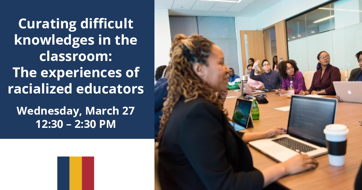 Tomorrow, the CTL is running a workshop on the experiences of racialized educators in the classroom. This is an important resource for grad students and postdocs who will be honing their skills as educators. Register here: bit.ly/3IU3oID