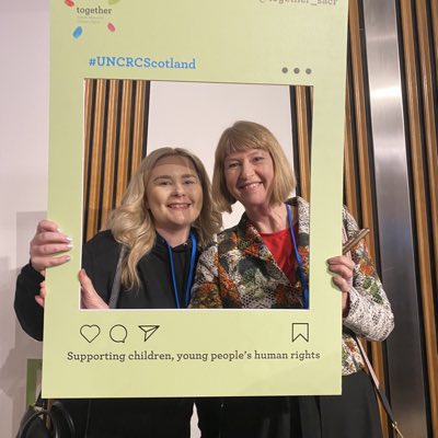 #NewProfilePic

Photo with Ann Skelton @UNChildRights1 for the celebration at @ScotParl of @together_sacr launching new Strategic Plan #RightsOnTrack