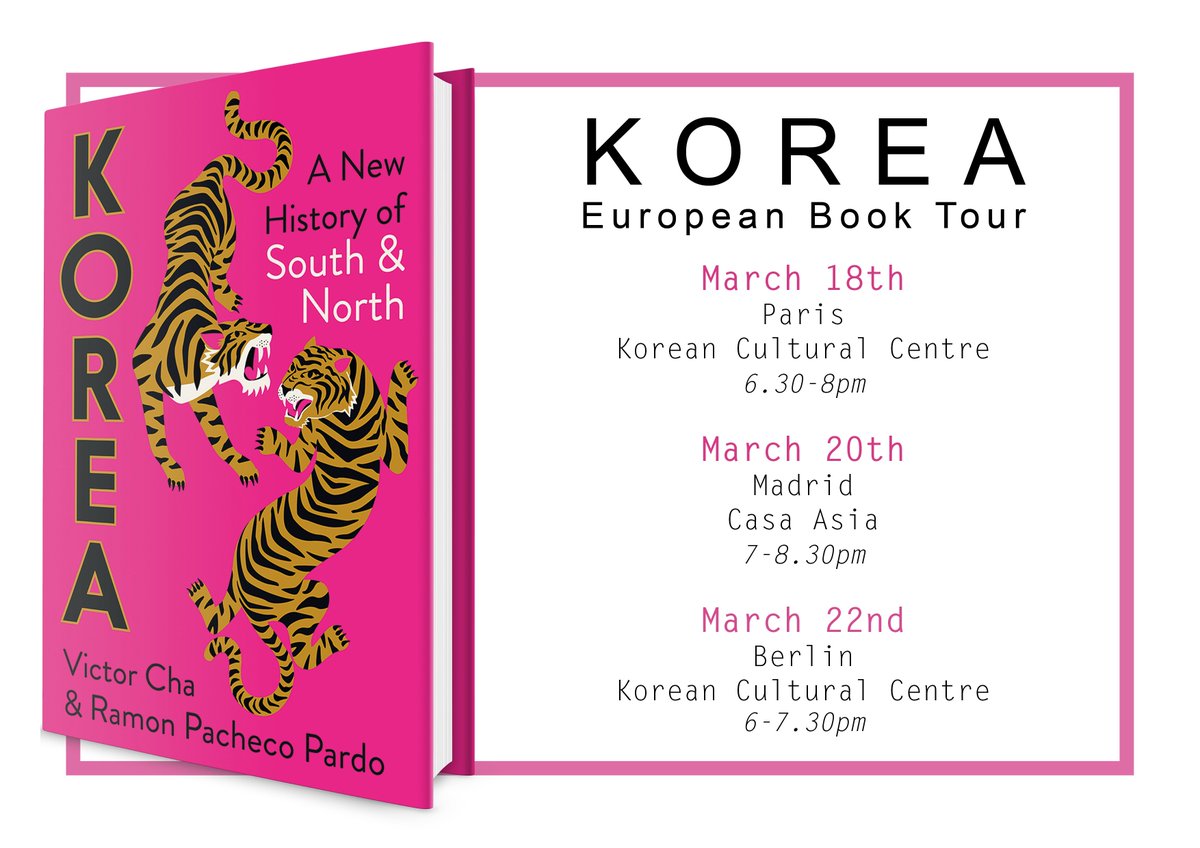 Did you miss @VictorDCha & @rpachecopardo's #pinkbooktour last week in Europe? Some 📷 ⬇️ #Paris @KoreaCenterFR : coree-culture.org/korea-a-new-hi… #Madrid @CasaAsia : casaasia.es/actividad/dial… #Berlin @KulturKorea : germany.korean-culture.org/de/1516/board/…