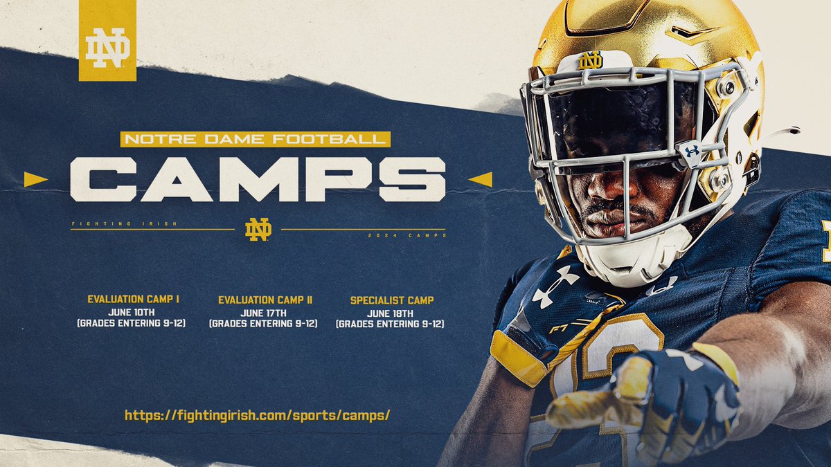 ☘️ camp season is almost here ⬇️⬇️⬇️ fightingirish.com/sports/footbal… #GoIrish☘️