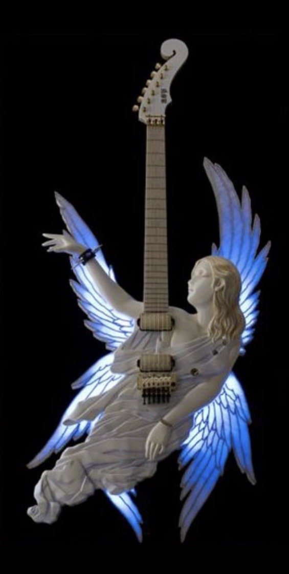 ESP Guitars Japan: Illuminated 'Metal Angel' Guitar (1993)