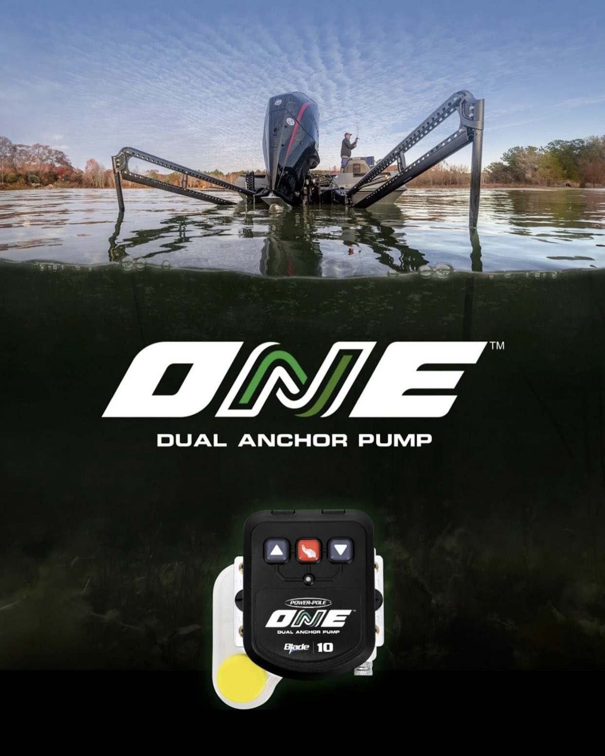 Power-Pole on X: Did you see what we announced at the Classic??? Power-Pole  ONE Pump, strong enough to power dual shallow water anchors smoother and  quieter than ever before. Our Dual Anchors