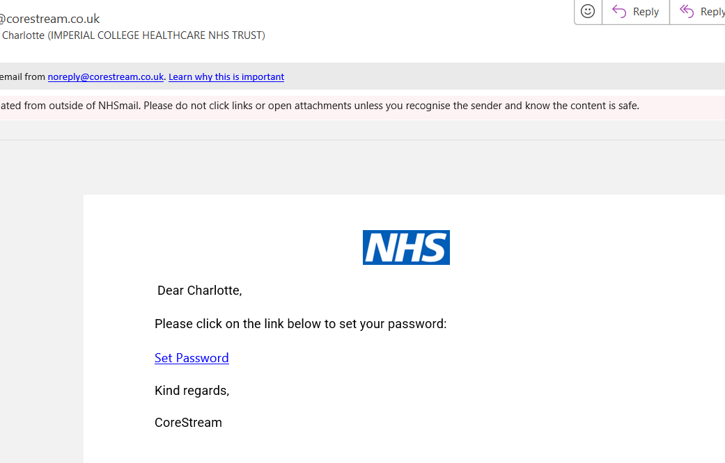 Is this advanced NHS phishing or is this something real? If the latter, perhaps more explanation is required!